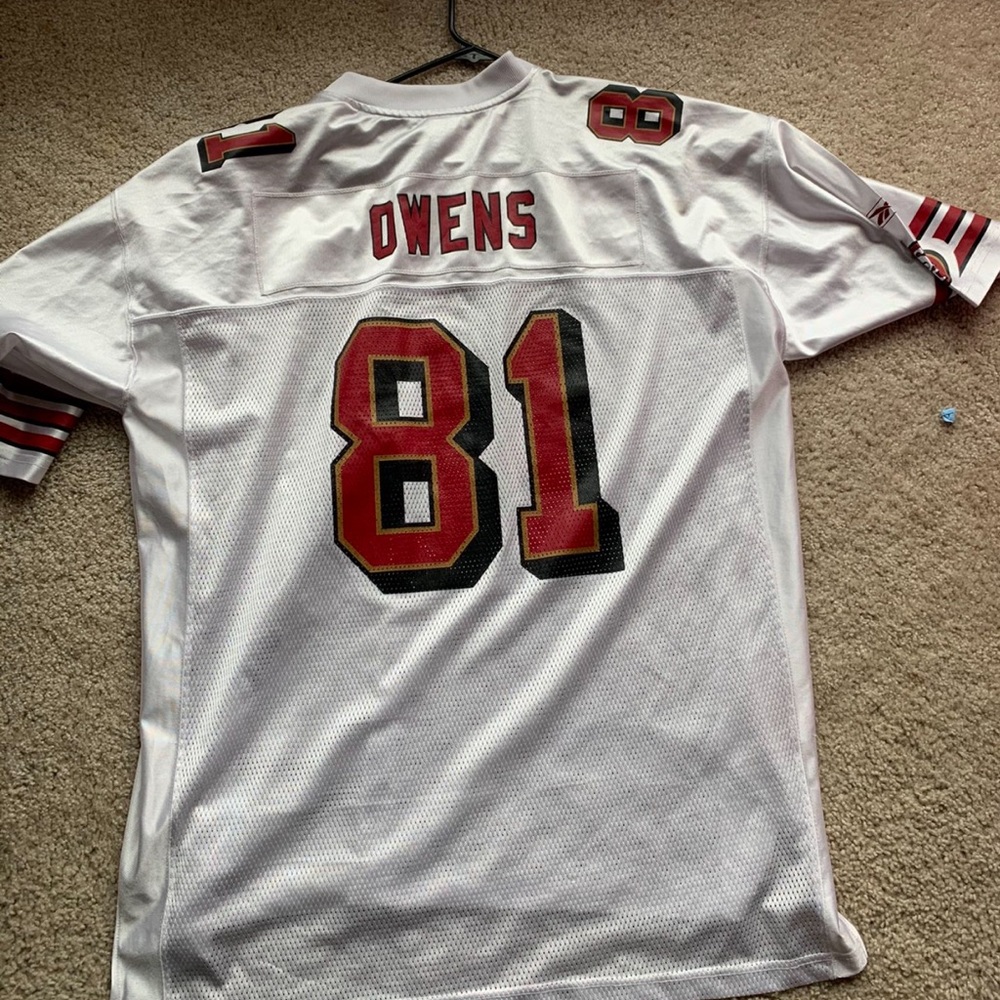 2XL white Terrell Owens 49ers Jersey